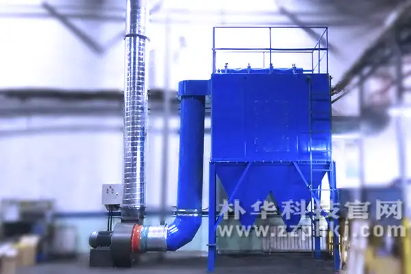 郑州汽车配件加工打磨车间除尘器安装完成