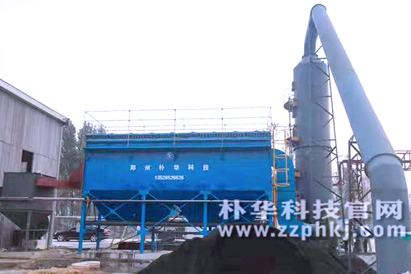 燃煤锅炉除尘器设备安装在客户厂区